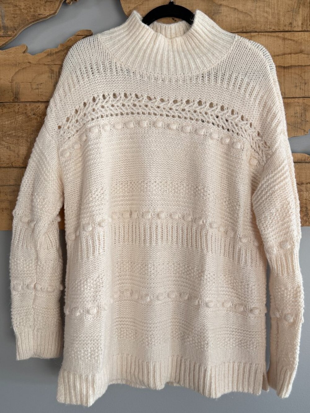 LOFT Lou & Grey Cream Knit Sweater | Like New, Size L